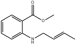 Benzoic acid, 2-(2-butenylamino)-, methyl ester, (E)- (9CI) 结构式