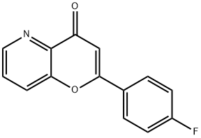 2-(4-FLUORO-PHENYL)-PYRANO[3,2-B]PYRIDIN-4-ONE 结构式