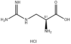 3-胍基-L-丙氨酸盐酸盐 结构式