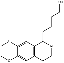 4-(6,7-DIMETHOXY-1,2,3,4-TETRAHYDRO-ISOQUINOLIN-1-YL)-BUTAN-1-OL 结构式