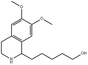 5-(6,7-DIMETHOXY-1,2,3,4-TETRAHYDRO-ISOQUINOLIN-1-YL)-PENTAN-1-OL 结构式