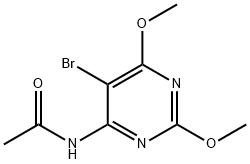 4-acetylamino-5-bromo-2,6-dimethoxypyrimidine 结构式