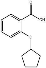 2-(环戊基氧基)苯甲酸 结构式