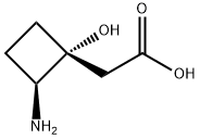 Cyclobutaneacetic acid, 2-amino-1-hydroxy-, cis- (9CI) 结构式