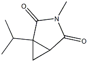 3-Azabicyclo[3.1.0]hexane-2,4-dione,3-methyl-1-(1-methylethyl)-,(-)-(9CI) 结构式