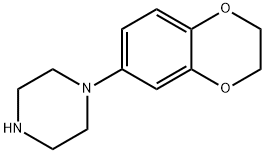 哌嗪, 1-(2,3-二氢-1,4-苯并二噁烯-6-基)- 结构式