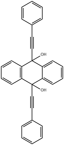 9,10-二(苯基乙炔基)-9,10-二氢蒽-9,10-二醇 结构式