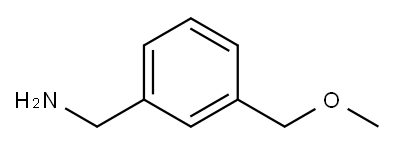 3-(甲氧基甲基)苯基]甲胺 结构式