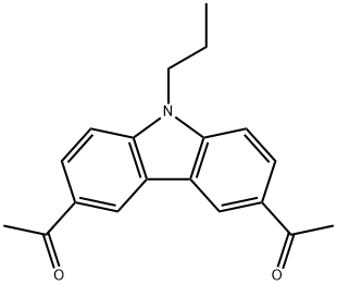 3,6-DIACETYL-9-PROPYL-9H-CARBAZOLE 结构式