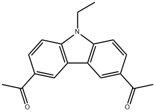 3,6-二乙酰基-9-乙基咔唑 结构式