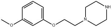 1 [ 2-(3-甲氧基苯氧基)乙基]哌嗪盐酸盐 结构式