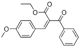 Α-对甲氧基苯甲叉基一Β一氧代苯丙酸乙酯 结构式