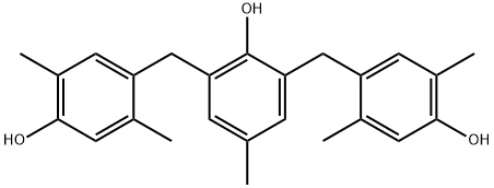 2,6-Bis[(4-hydroxy-2,5-dimethylphenyl)methyl]-4-methyl phenol 结构式