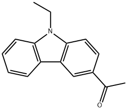 3-乙酰基-9-乙基咔唑 结构式