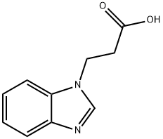 3-(苯并咪唑-1-基)-丙酸 结构式