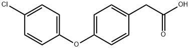 2-(4-(4-CHLOROPHENOXY)PHENYL)ACETIC ACID 结构式