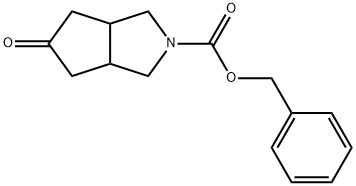 六氢-5-氧代环戊二烯并[C]吡咯-2(1H)-羧酸苄酯 结构式