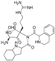 seryl-tetrahydroisoquinolinecarbonyl-octahydroindole-2-carbonyl-arginine 结构式