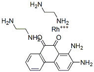 bis(ethylenediamine)(9,10-phenanthrenequinonediamine)rhodium(III) 结构式