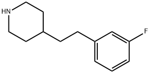 4-(3-氯苯乙基)哌啶 结构式