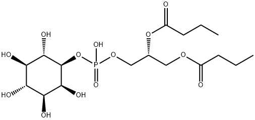 1,2-dibutyryl-sn-glycero-3-phosphoinositol 结构式