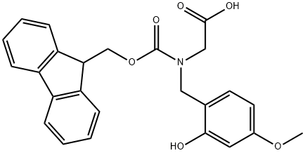 FMOC-甘氨酸-(HMB)-NCA 结构式