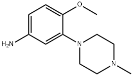 1-(5-氨基-2-甲氧基苯基)-4-甲基哌嗪 结构式