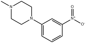 1-甲基-4-(3'-硝基苯基)哌嗪 结构式