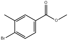 4-溴-3-甲基苯甲酸甲酯 结构式