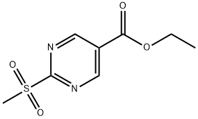 2-甲砜基-5-嘧啶甲酸乙酯 结构式