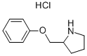 2-(苯氧基甲基)-吡咯烷盐酸盐 结构式