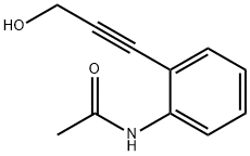 Acetamide,  N-[2-(3-hydroxy-1-propynyl)phenyl]-  (9CI) 结构式