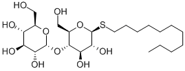 正十一烷基-BETA-D-1-硫代麦牙糖苷 结构式