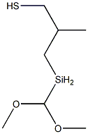 3-(二甲氧基甲基硅烷基)-2-甲基丙硫醇 结构式