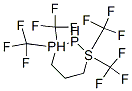 1,1,3,3-Tetrakis(trifluoromethyl)diphosphathiane 结构式