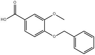 4-苄氧基-3-甲氧基苯甲酸 结构式
