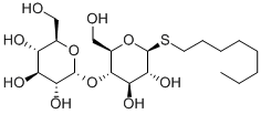 辛基 4-O-ALPHA-D-吡喃葡萄糖基-1-硫代-BETA-D-吡喃葡萄糖苷 结构式