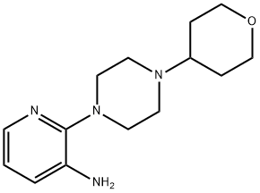 2-[4-(Oxan-4-yl)piperazin-1-yl]pyridin-3-amine 结构式