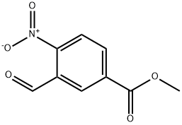 3-甲酰基-4-硝基苯甲酸甲酯 结构式
