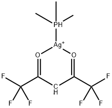 三甲基膦(六氟乙酰丙酮)银(I) 结构式