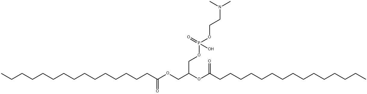 1,2-二十六酰基-RAC-甘油-3-磷酸[二甲氨基乙醇 结构式