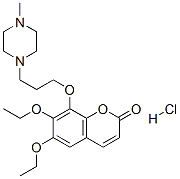 6,7-diethoxy-8-[3-(4-methylpiperazin-1-yl)propoxy]chromen-2-one hydroc hloride 结构式