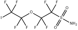 1,1,2,2-TETRAFLUORO-2-(1,1,2,2-TETRAFLUORO-2-IODOETHOXY)-ETHANESULFONAMIDE 结构式