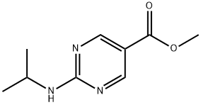 5-Pyrimidinecarboxylicacid,2-[(1-methylethyl)amino]-,methylester(9CI) 结构式