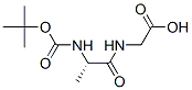 tert-butyloxycarbonyl-alanyl-glycine 结构式