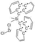 二甲基硅基双(9-芴基)二氯化锆 结构式