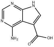 4-氨基-7H-吡咯并[2,3-D]嘧啶-5-羧酸 结构式