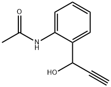 Acetamide,  N-[2-(1-hydroxy-2-propynyl)phenyl]-  (9CI) 结构式