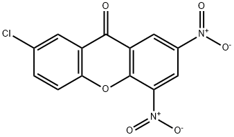 7-Chloro-2,4-dinitroxanthen-9-one 结构式