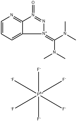 N,N,N′,N′-四甲基-O-(7-氮杂苯并三唑-1-基)六氟磷酸脲 结构式